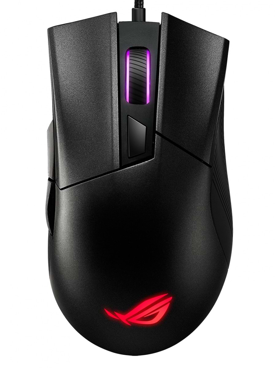 Мышь проводная игровая Asus ROG Gladius II Core USB Black (90MP01D0-B0UA00) - Фото 1