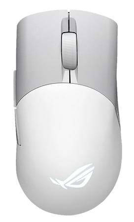 Мышь беспроводная игровая Asus ROG Keris AimPoint RGB USB/WL/BT White (90MP02V0-BMUA10) - Фото 1