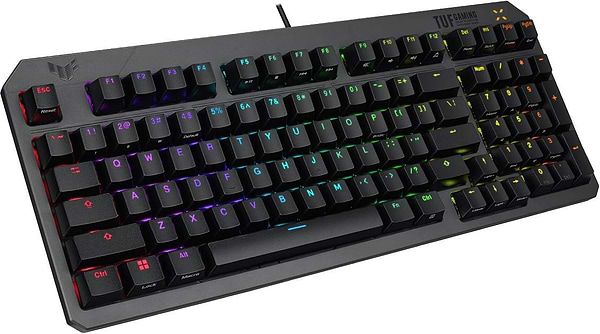 Фото - Клавіатура дротова ігрова Asus TUF Gaming K3 Gen II 97key Optical-Mechanical RGB Switch USB-A EN/UK Black (90MP0390-BKMA00)