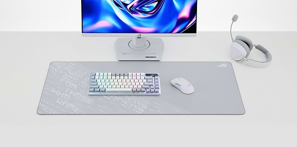 Фото - Килимок для миші  ігровий Asus ROG Scabbard II, XXL Arctic Gray (90MP03H0-BPUA00)