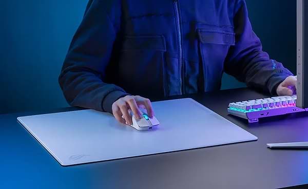 Фото - Килимок для миші ігровий Asus ROG Moonstone Ace L White