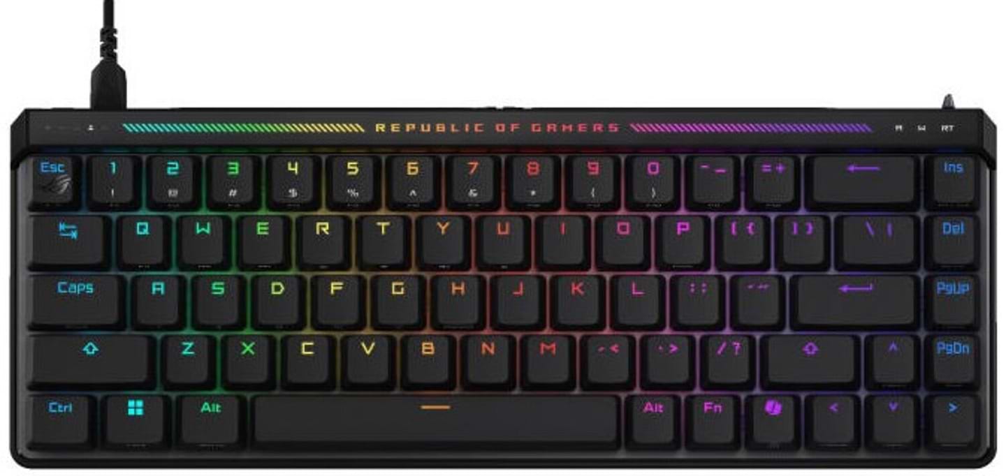 Клавіатура дротова ігрова Asus ROG Falchion Ace Black (90MP03VE-BKMA00) - Фото 1