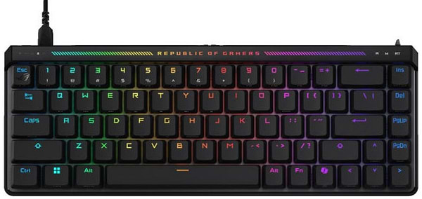 Фото - Клавіатура дротова ігрова Asus ROG Falchion Ace Black (90MP03VE-BKMA00)