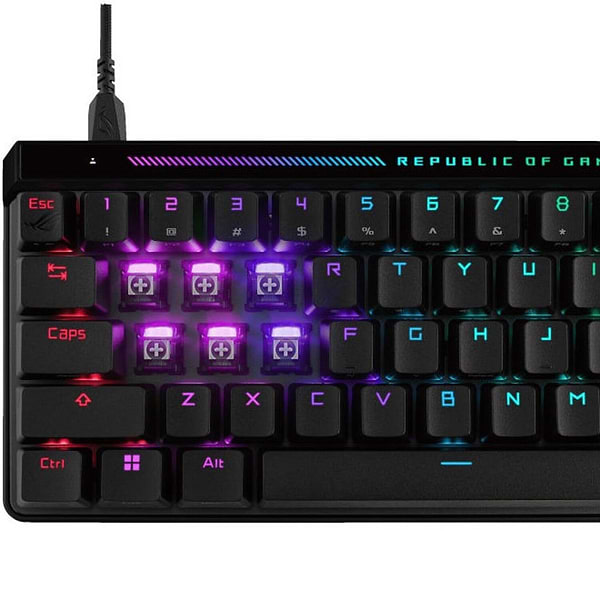 Фото - Клавіатура дротова ігрова Asus ROG Falchion Ace Black (90MP03VE-BKMA00)