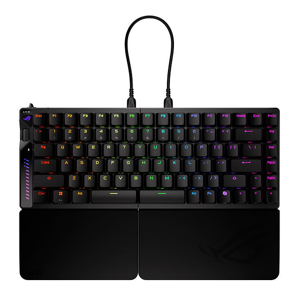 Фото - Клавиатура беспроводная игровая Asus ROG Falcata split 83key Magnetic Switch USB-A/WL/BT EN RGB Black