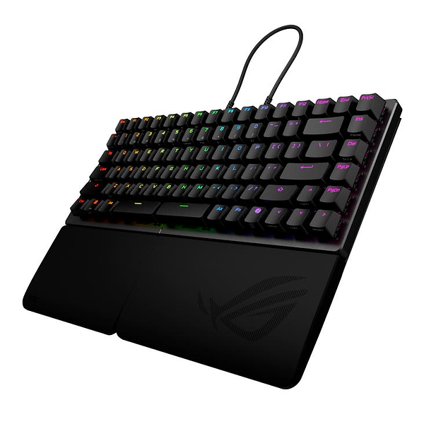 Фото - Клавиатура беспроводная игровая Asus ROG Falcata split 83key Magnetic Switch USB-A/WL/BT EN RGB Black