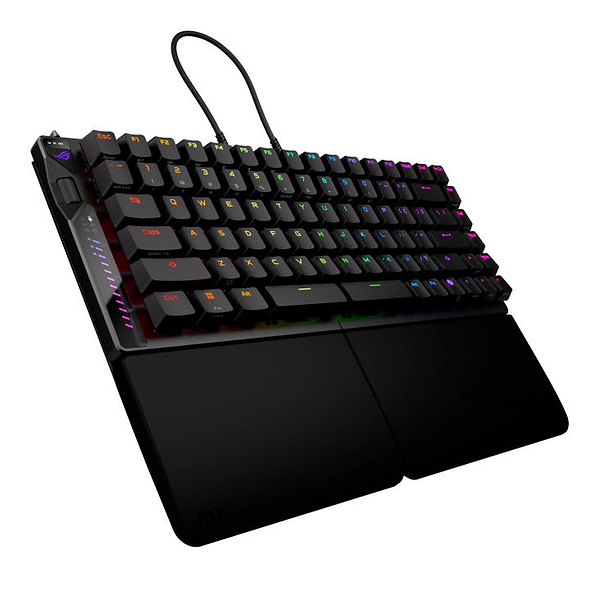 Фото - Клавиатура беспроводная игровая Asus ROG Falcata split 83key Magnetic Switch USB-A/WL/BT EN RGB Black