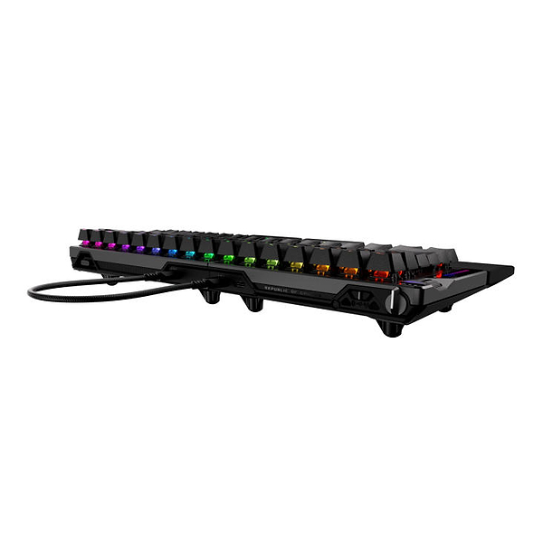 Фото - Клавиатура беспроводная игровая Asus ROG Falcata split 83key Magnetic Switch USB-A/WL/BT EN RGB Black