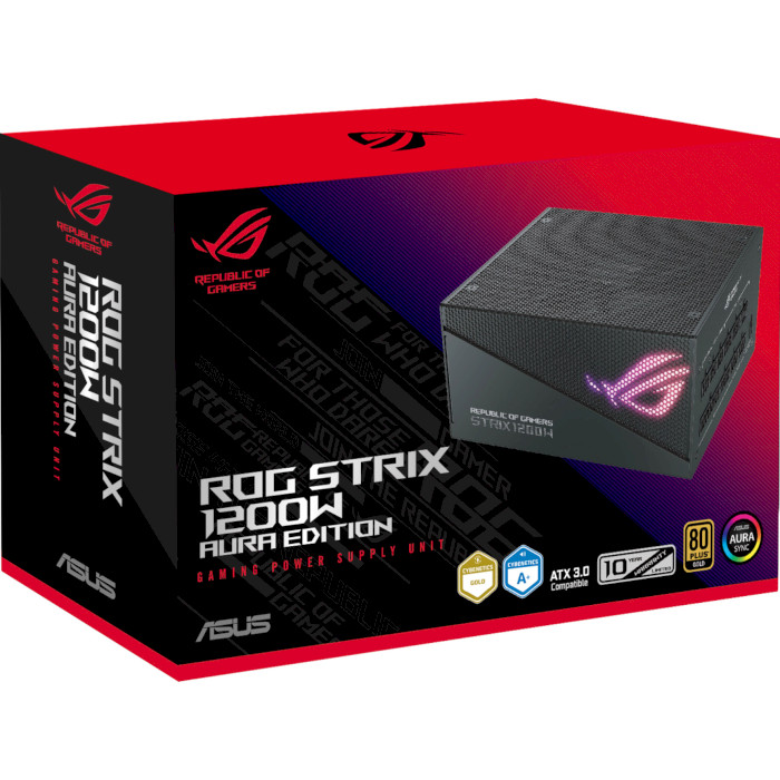 Фото - Блок питания для ПК Asus ROG Strix PCIE5 1200W Gold Aura Edition (90YE00P0-B0NA00)