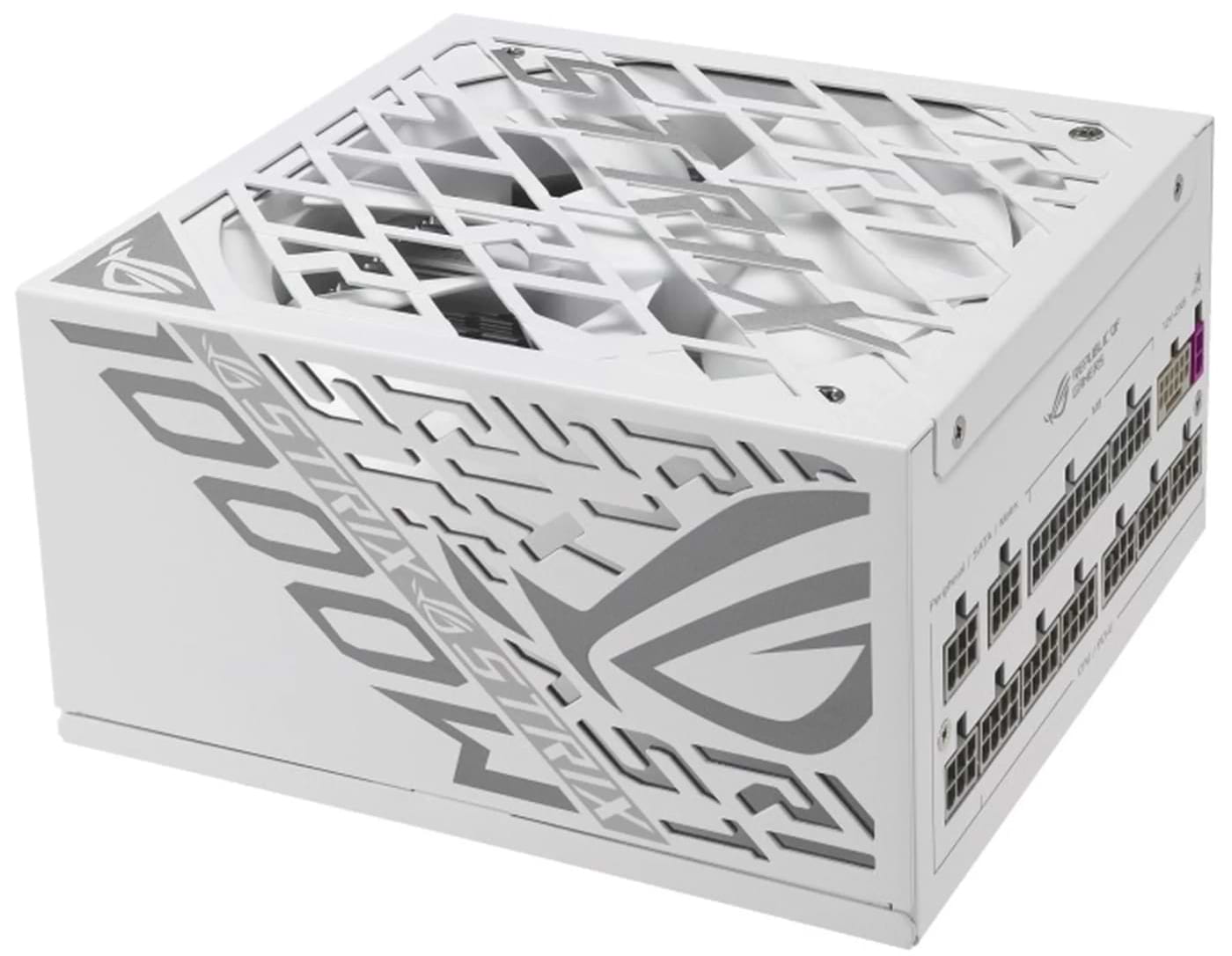 Блок питания для ПК Asus ROG STRIX 1000W Platinum White Edition (90YE00W4-B0NA00) - Фото 1