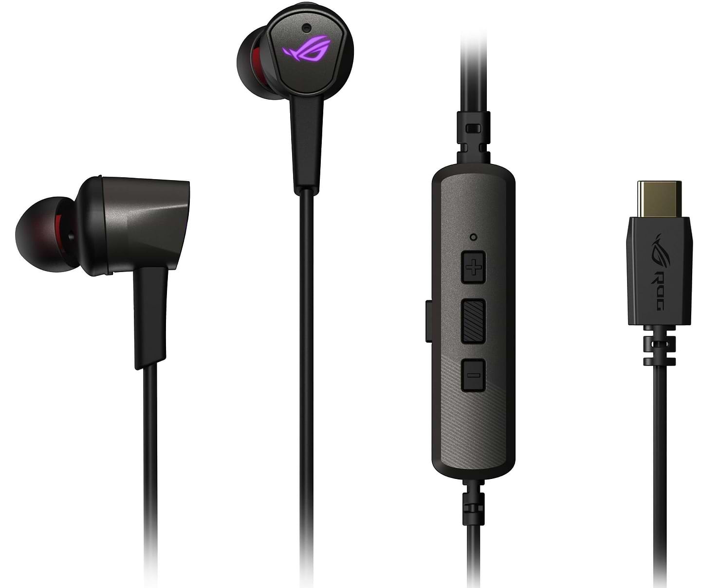 Наушники вкладыши проводные Asus ROG Cetra II USB-C Black - Фото 1
