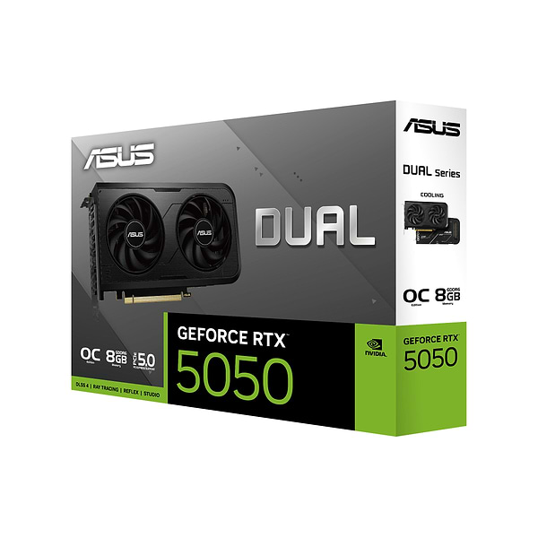Фото - Відеокарта Asus GeForce RTX 5050 8 GB GDDR6 OC DUAL-RTX5050-O8G