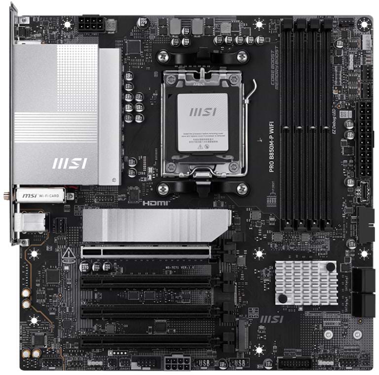Материнська плата MSI PRO B850M-P WIFI