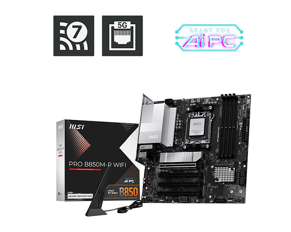 Фото - Материнська плата MSI PRO B850M-P WIFI