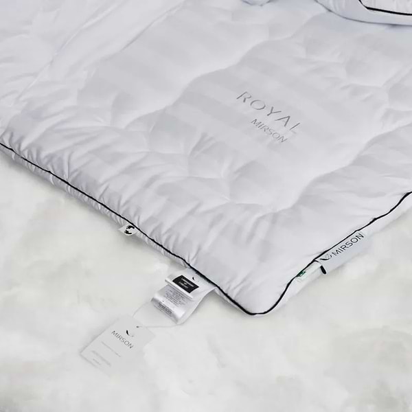 Фото - Ковдра літня двоспальна євро MirSon Royal Pearl Premium Italy Hand Made 0345 200x220 см (2200000450944)