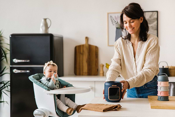 Фото - Підігрівач дитячих пляшечок стаціонарний Beaba Multi Milk Blue (911714)