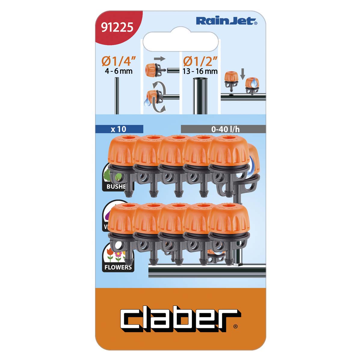 Ручной ороситель Claber 10 шт. (912250000)