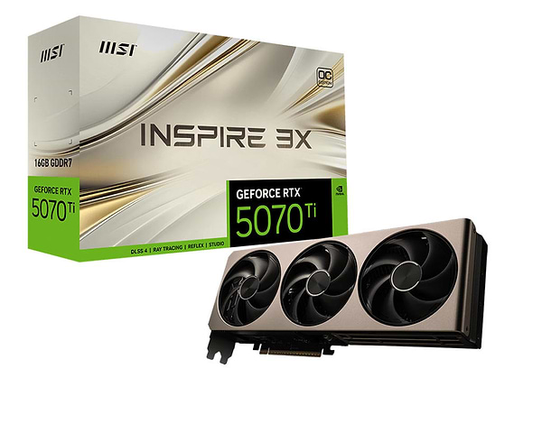 Фото - Відеокарта MSI GeForce RTX 5070 Ti 16GB GDDR7 INSPIRE 3X OC