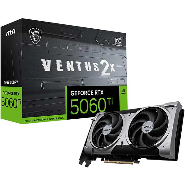 Фото - Відеокарта MSI GeForce RTX 5060 Ti 16GB GDDR7 Ventus 2X OC Plus
