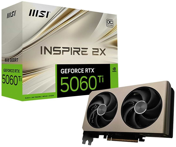 Фото - Відеокарта MSI GeForce RTX 5060 8GB GDDR7 INSPIRE 2X OC