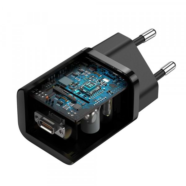 Фото - Мережевий зарядний пристрій Baseus 1xUSB 25W USB-C (CCSP020101)