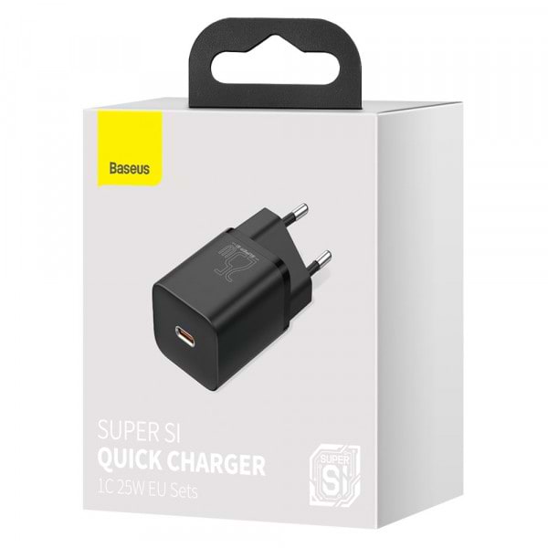 Фото - Мережевий зарядний пристрій Baseus 1xUSB 25W USB-C (CCSP020101)