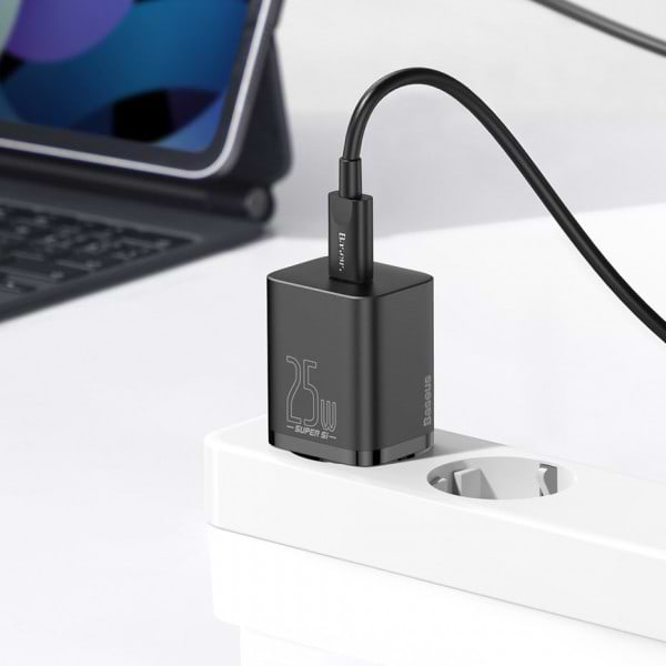 Фото - Мережевий зарядний пристрій Baseus 1xUSB 25W USB-C (CCSP020101)