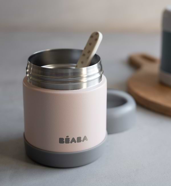 Фото - Термос для продуктов Beaba 300 мл. Pink/Gray (912908)