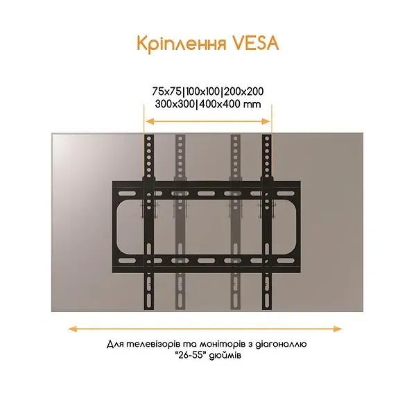 Фото - Крепление для телевизора ACCLAB AL-FR40/T (1283126485794)
