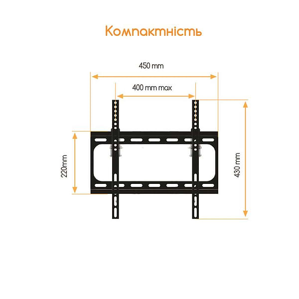 Фото - Крепление для телевизора ACCLAB AL-FR40/T (1283126485794)