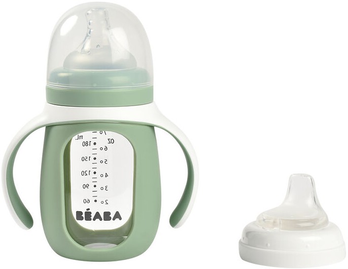 Поильник-непроливайка детский Beaba 2 в 1 210 мл Green (913537)