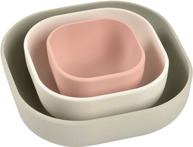 Набор тарелок для малыша Beaba Pink (913568)