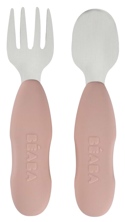 Набор столовых приборов Beaba 10+ розовый (913596) - Фото 1