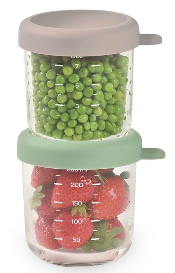 Фото - Набор емкостей для хранения Beaba 2 шт. 2х250 мл Green/Grey (914011)