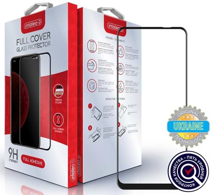 Захисне скло для смартфону Intaleo Full Glue for Oppo A53 Black (1283126505720)