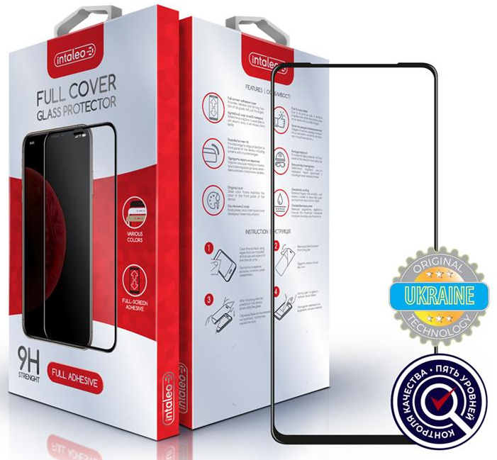 Защитное стекло для смартфона Intaleo for Huawei P Smart 2021 Full Glue Black (1283126507793)