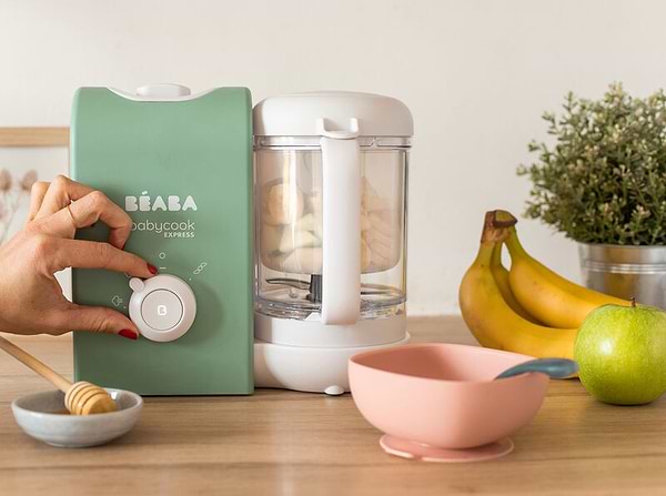 Фото - Блендер-пароварка для детей Beaba Babycook Express Olive (916301)