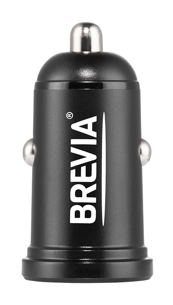 Фото - Автомобільний зарядний пристрій Brevia ePower DualCharge 48W 1xUSB-C+1xUSB-A, Black (46348CAB)