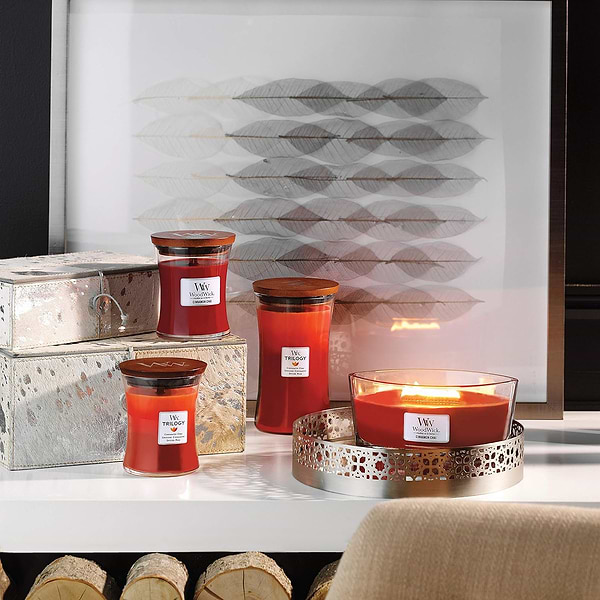 Фото - Свеча стекло Woodwick Ellipse Cinnamon Chai (Чай с корицей) 453г (76104E)