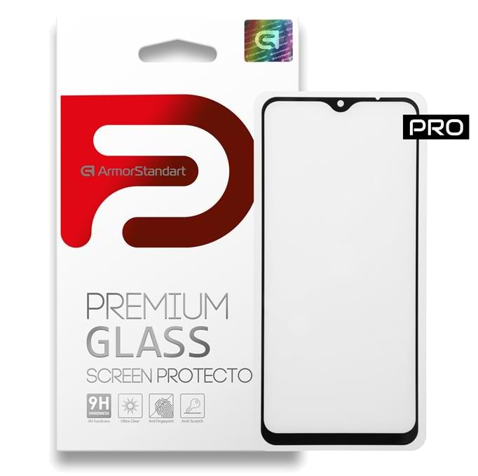 Захисне скло для смартфону Armorstandart Pro for Xiaomi Redmi 9 Black 0.33mm (ARM56247-GPR-BK)
