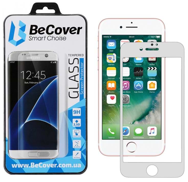Захисне скло для смартфону BeCover for Apple iPhone 8 Plus/7 Plus White (701043)