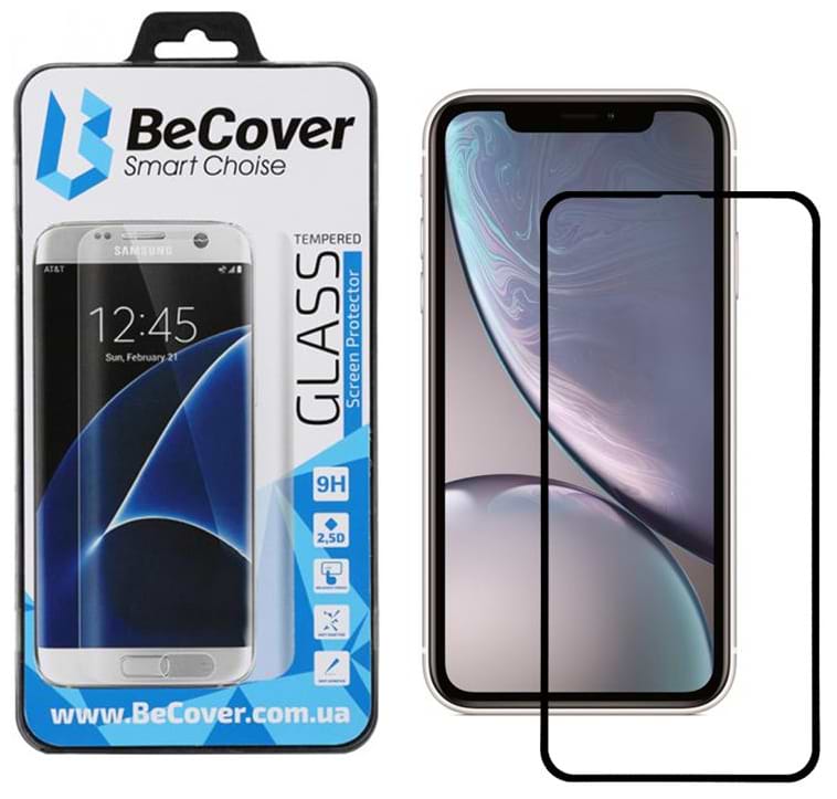 Защитное стекло для смартфона BeCover for Apple iPhone 11 Black (704103) - Фото 1