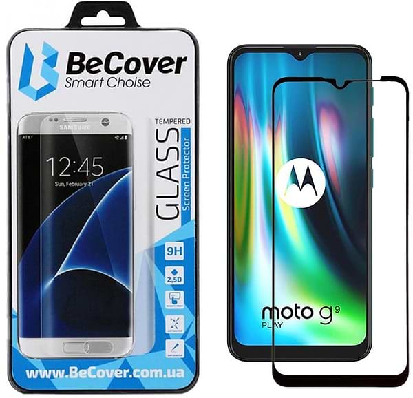 Фото - Захисне скло для смартфону BeCover for Motorola Moto G9 Play Black (705245)