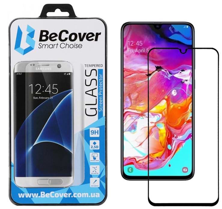 Защитное стекло для смартфона BeCover for Samsung Galaxy A70 SM-A705 Black (703804)