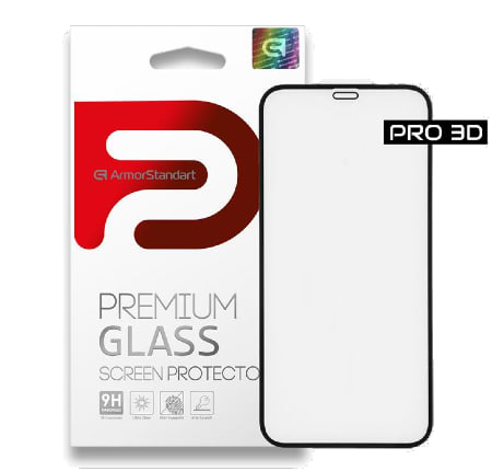 Захисне скло для смартфону Armorstandart Pro for Apple iPhone 12 mini Black 0.33mm 3D (ARM57357)