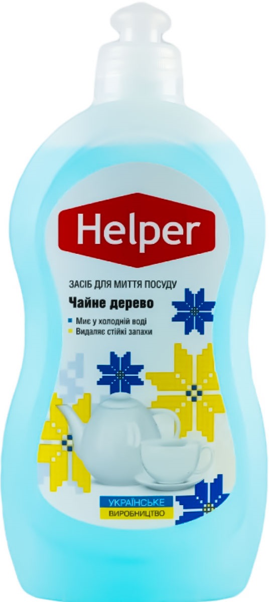 Засіб для ручного миття посуду Helper Чайне дерево 495 мл - Фото 1