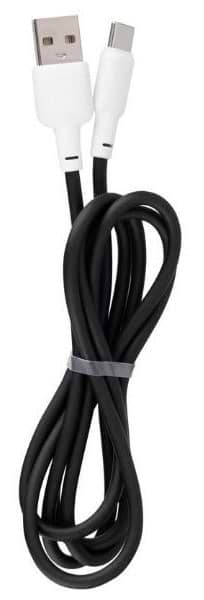 Кабель синхронізації даних Gelius Full Silicon GP-UCN001C Type-C Black/White 1.2m (92317)