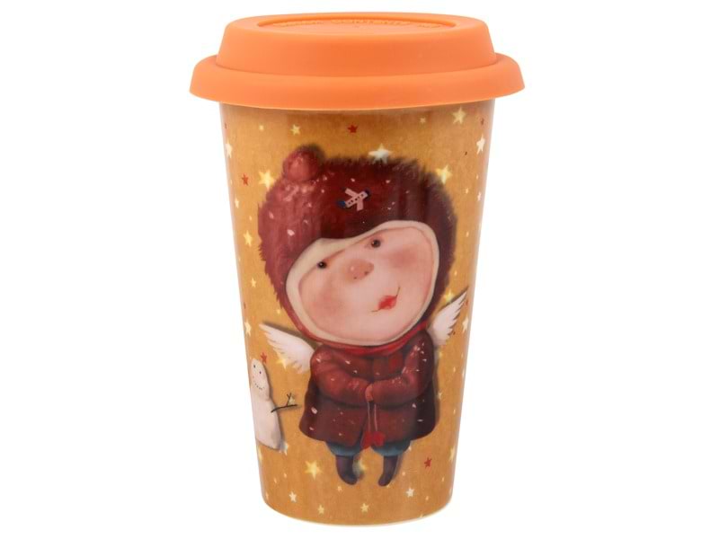 Чашка Lefard с силиконовой крышкой Я самый чудесный ангел! 400 мл (924-671)