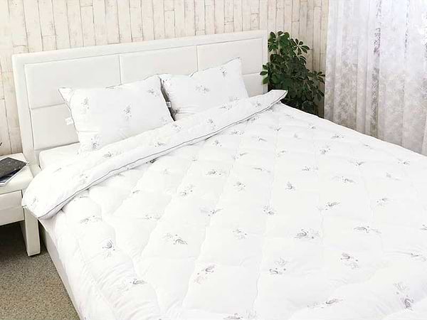 Фото - Набор одеяло полуторное + подушка Руно 140х205 + 50х70 (924.52_Silver Swan)