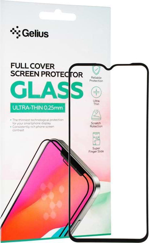 Защитное стекло для смартфона Gelius Full Cover Ultra-Thin 0.25mm for Samsung А235/A23 Black (90788)